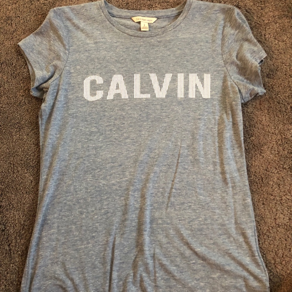 Calvin Klein t shirt denim color